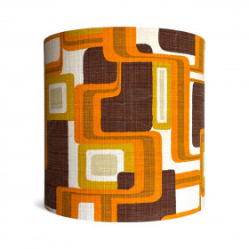 Lampshade Pim H35 D35cm - 70s fabric