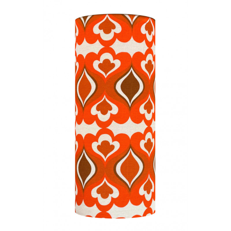 Lampshade Poker H75 D30cm - vintage fabric