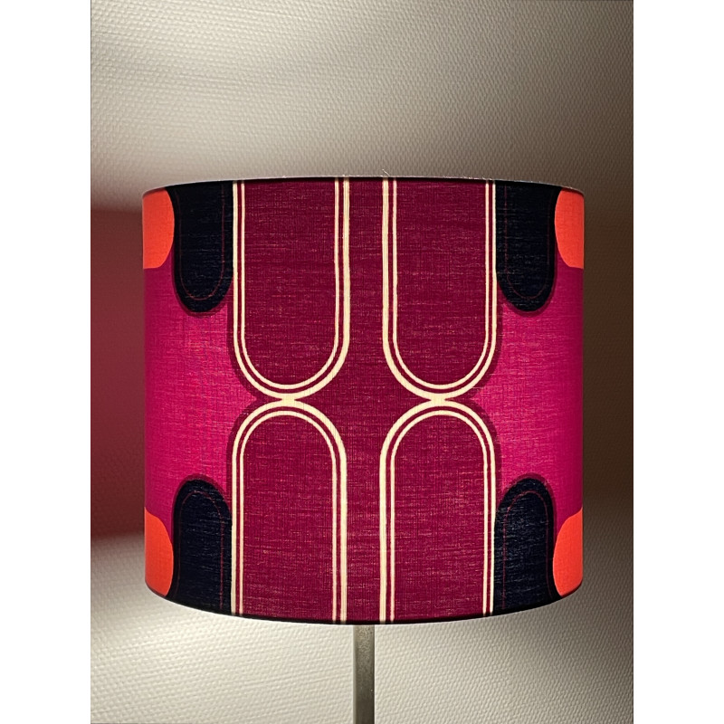 Lampshade Violetta H30 D35cm - mid century Trend fabric