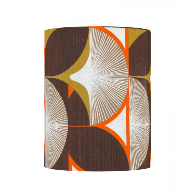 Lampshade Golden H45cm D28cm - vintage fabric
