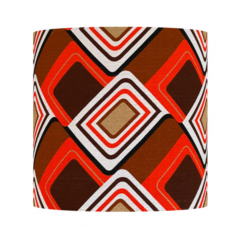 Lampshade Alabama H40 D40cm - mid-century style fabric