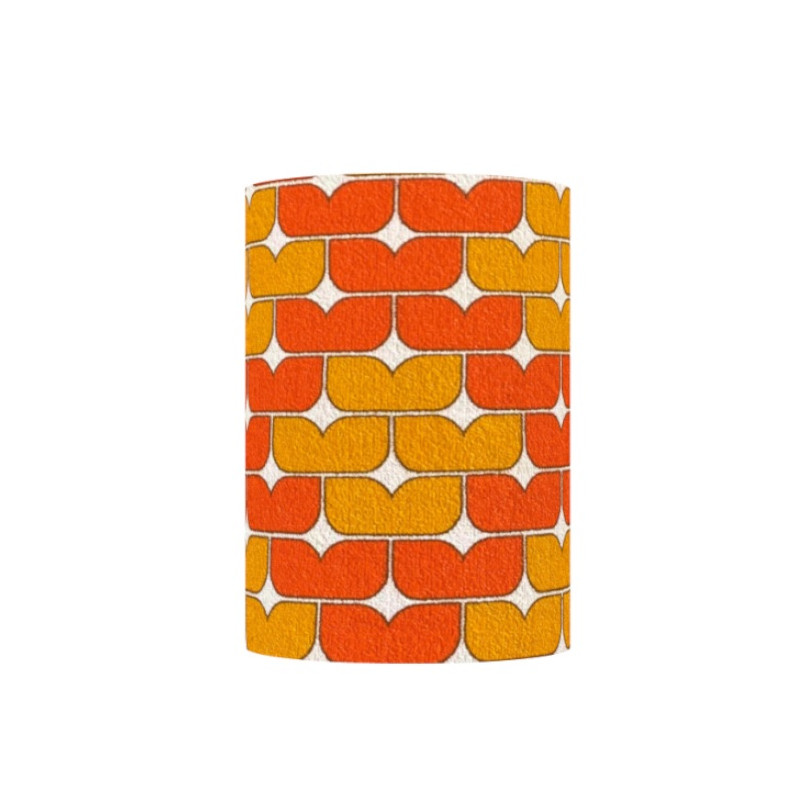 Lampshade Pacman H40 D30cm - vintage fabric