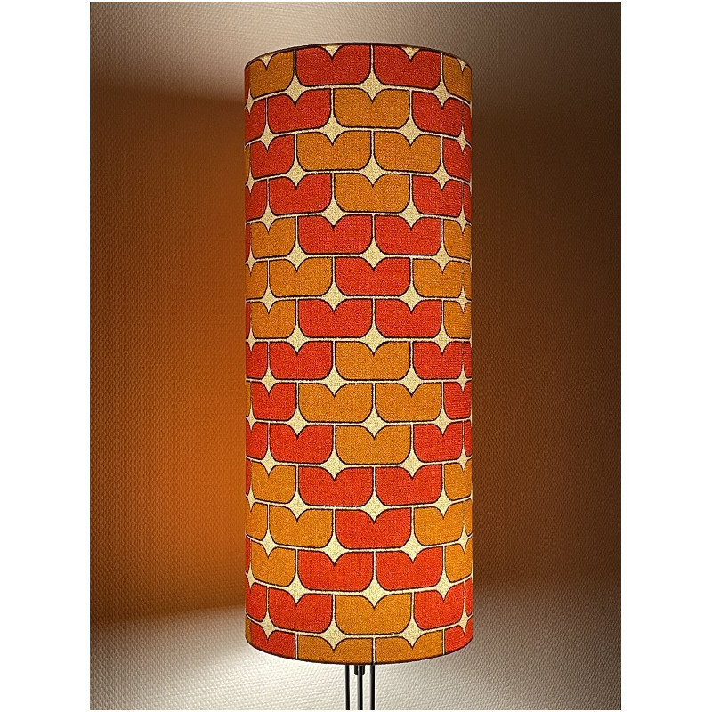 Lampshade Pacman H75 D30cm - mid-century fabric