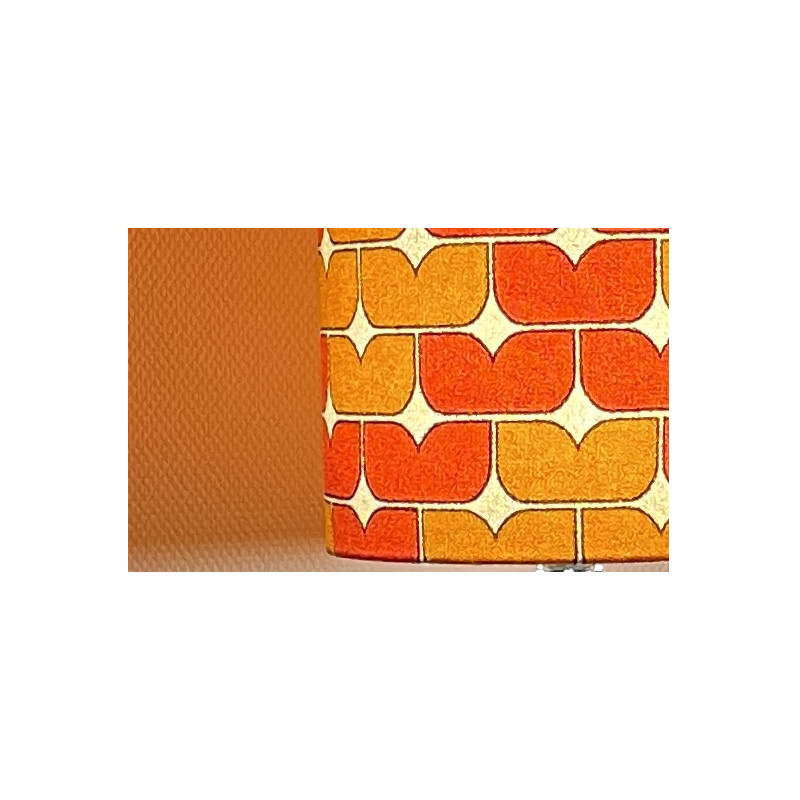 Lampshade Pacman H40 D30cm - vintage fabric