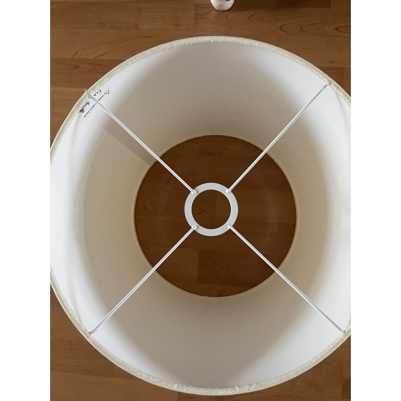 Abat-jour Flambeau H32 D25 - tissu vintage