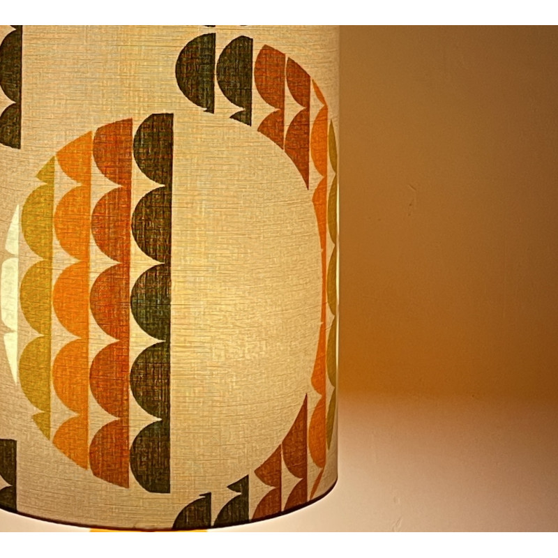 Lampshade Galaxie H25 D30 - 1970's fabric