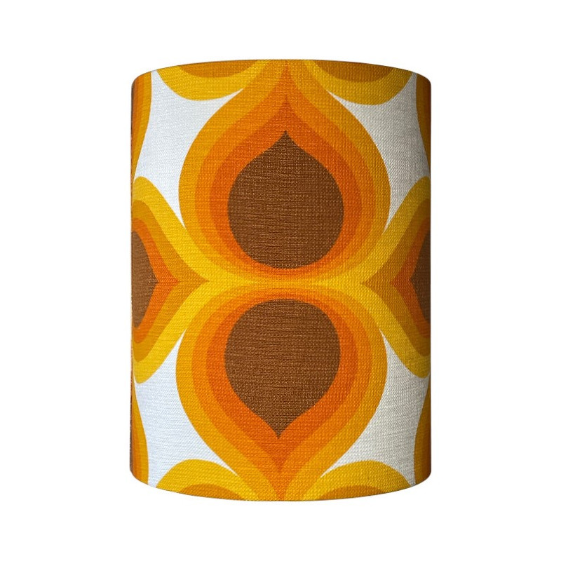 Abat-jour Sunrich H45 D35 - tissu 70's