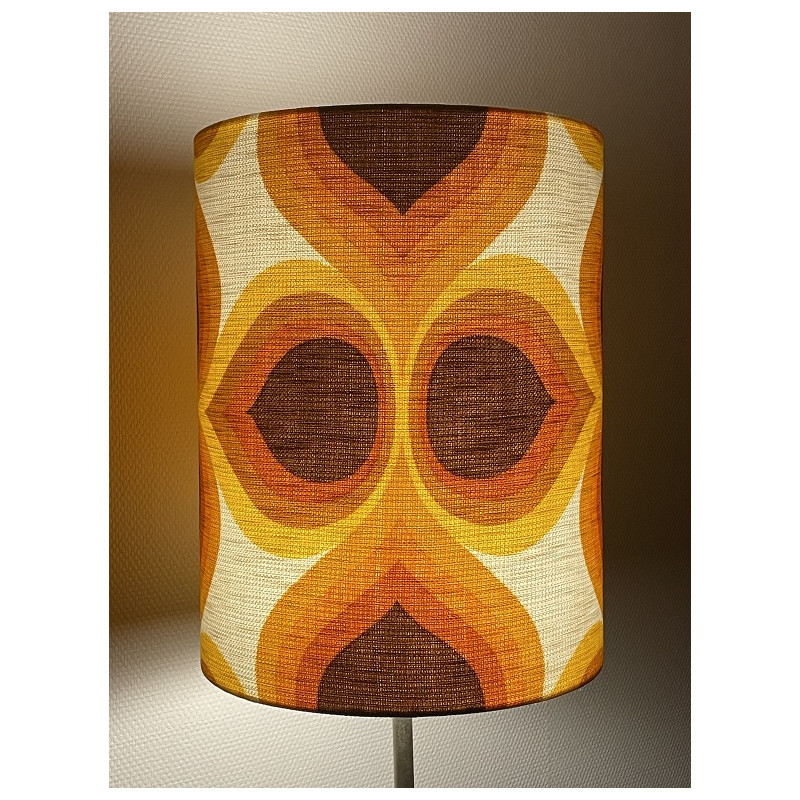 Lampshade Sunrich H45 D35cm -  70's fabric
