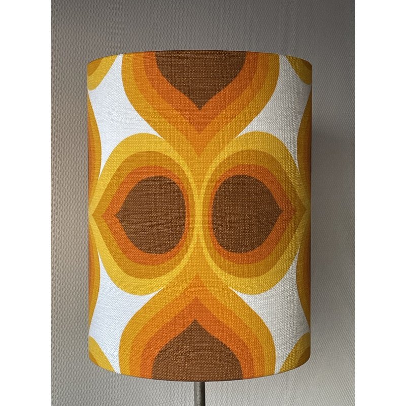 Abat-jour Sunrich H45 D35 - tissu 70's
