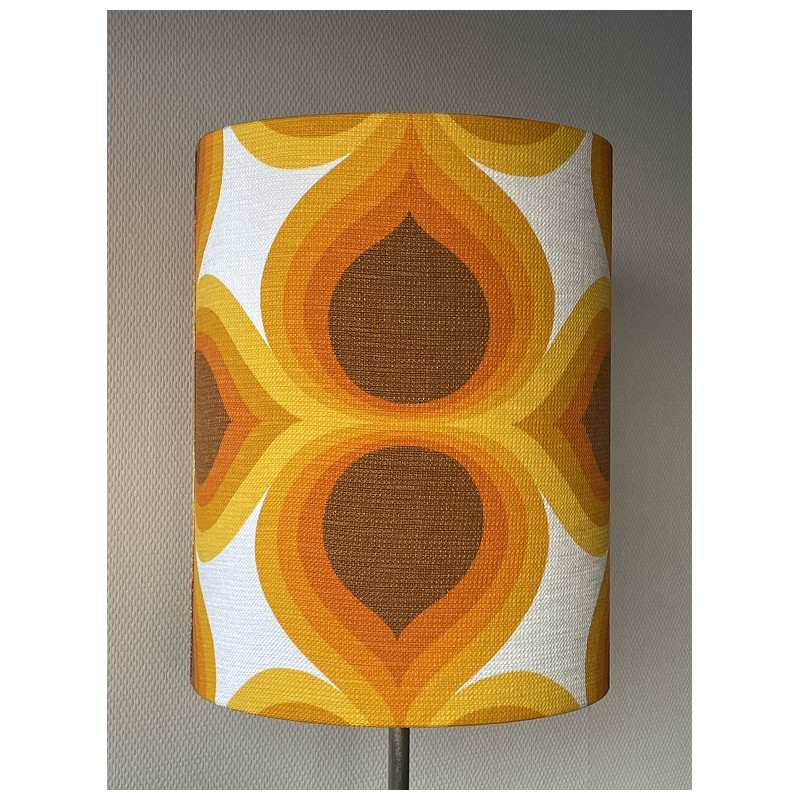 Abat-jour Sunrich H45 D35 - tissu 70's