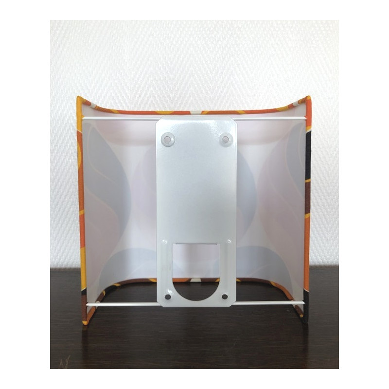 Applique murale rectangle tissu Ecru ivoire