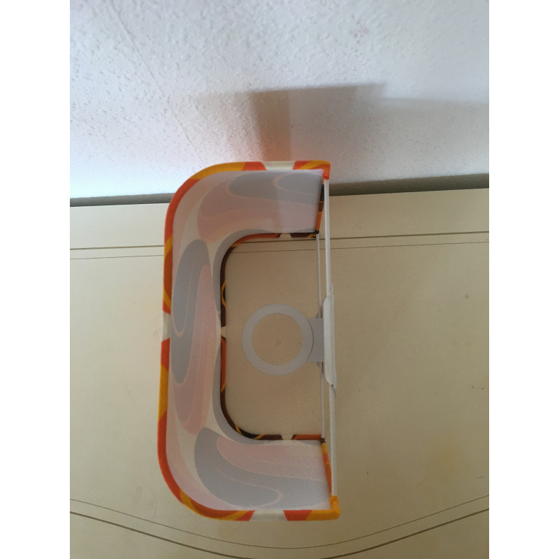 Applique murale rectangle tissu Ecru ivoire