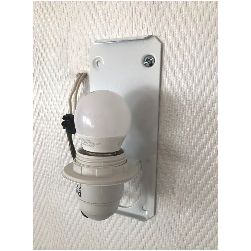 Wall lampshade white creamy Ecru fabric