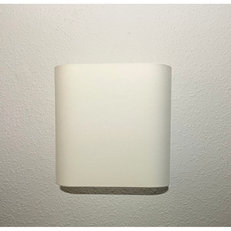 Wall lampshade white creamy Ecru fabric