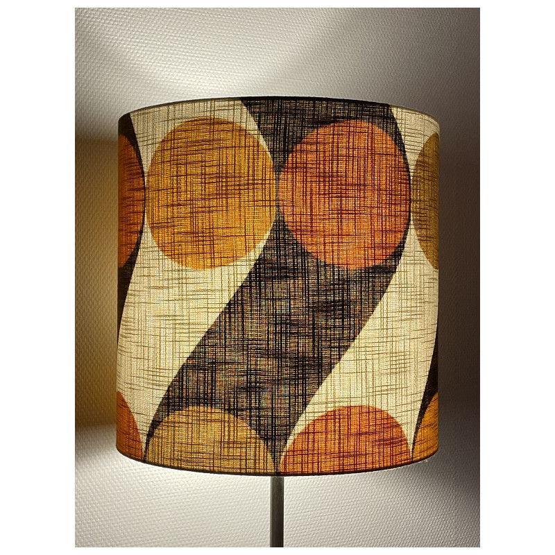 Lampshade Bouli H42 D45cm - 70's vintage fabric