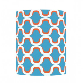 Lampshade Nova in blue H23 D20cm