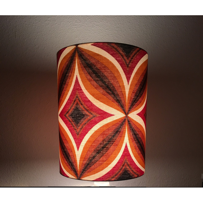 Lampshade Kaleo H22 D20cm mid-century fabric