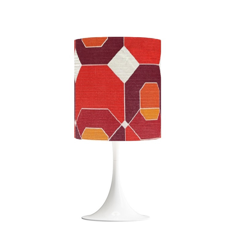 Lampshade Atlas H23 D20cm mid-century fabric