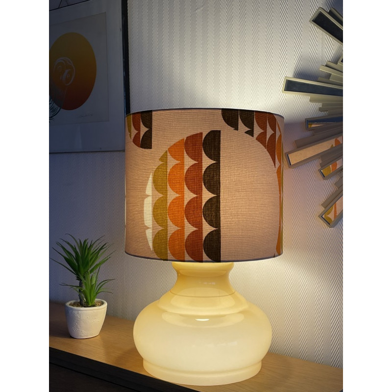 Lampshade Galaxie H25 D30 - 1970's fabric