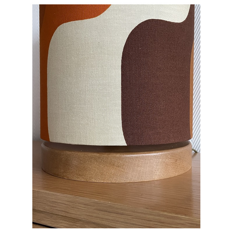 Desklamp Lamp'angel Vibration H28 D20cm - mid-century fabric