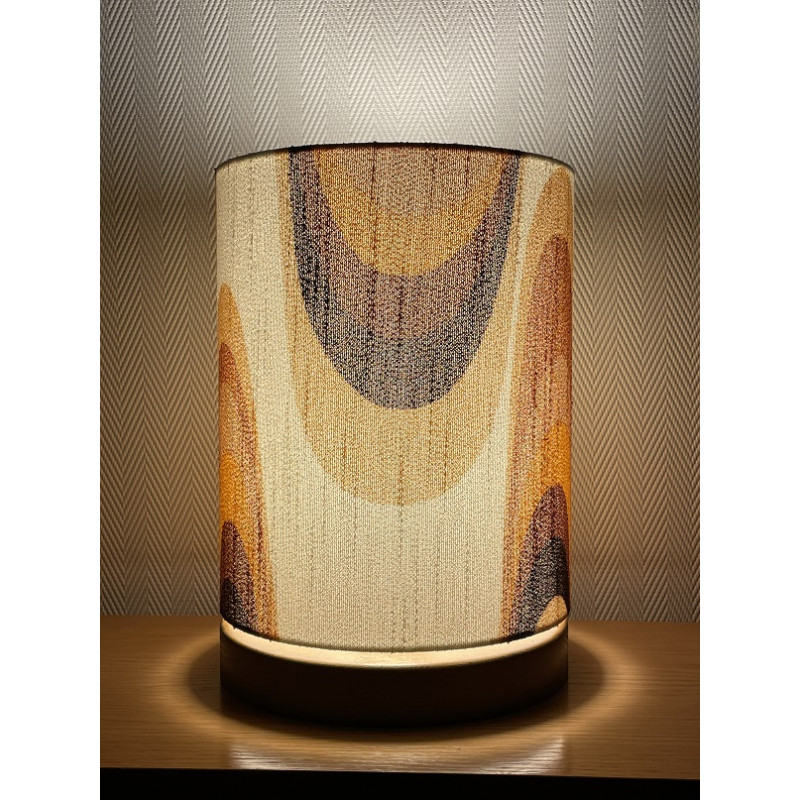 Desklamp Lamp'angel Ondoyant  H28 D20cm - mid-century fabric