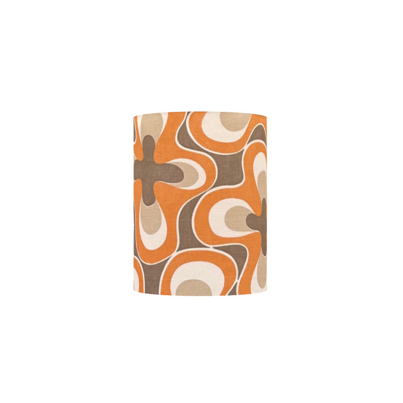 Lampshade Oil H23 D20cm mid-century fabric