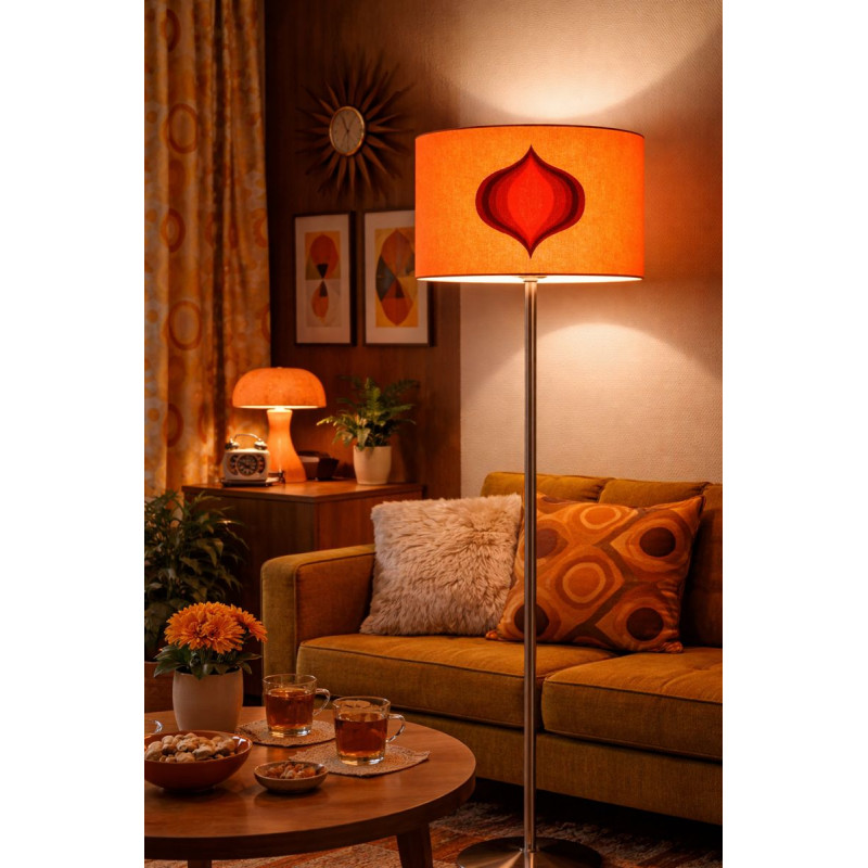 Abat-jour Snake eye H30 D45 - style 1970's