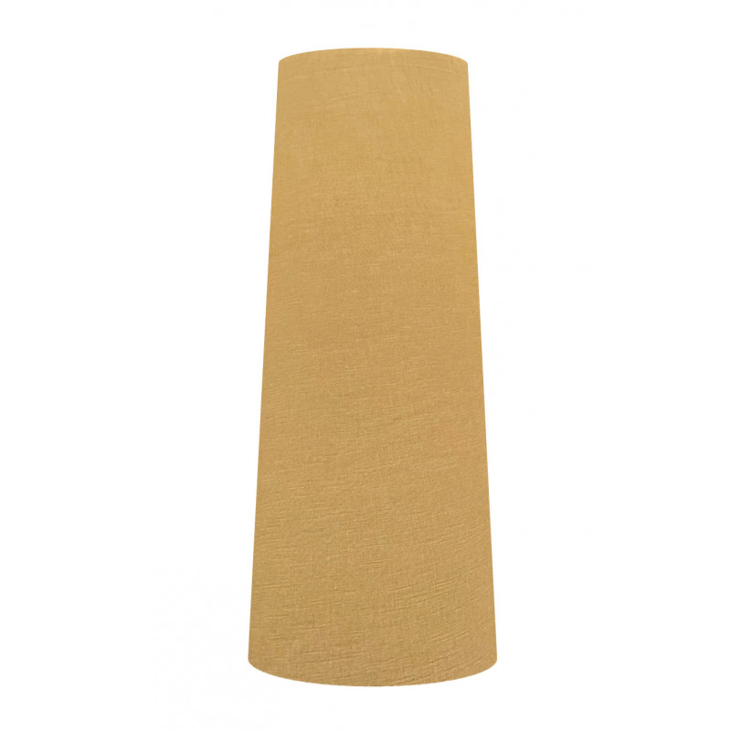 Lampshade Ocre linen textured H90 D40 d31cm