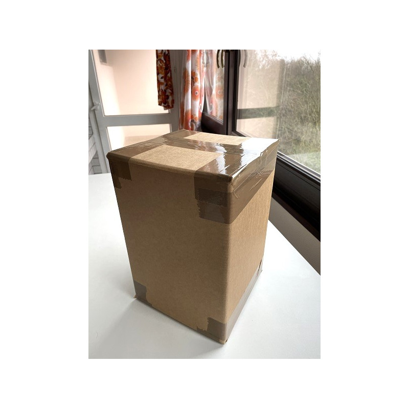 Desklamp Lamp'angel Galaxie brown H28 D20cm - mid-century fabric