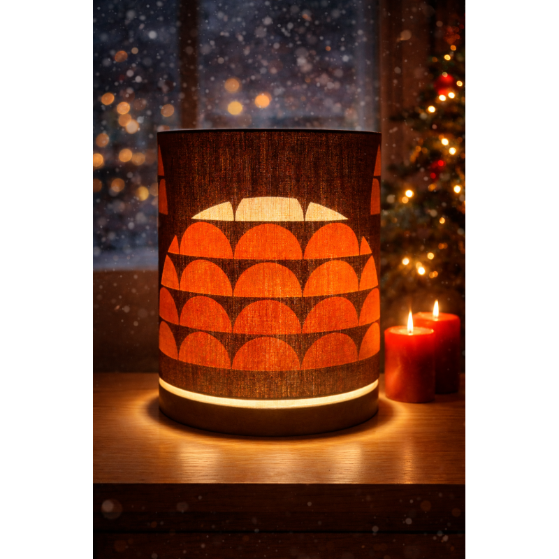 Desklamp Lamp'angel Vibration H28 D20cm - mid-century fabric