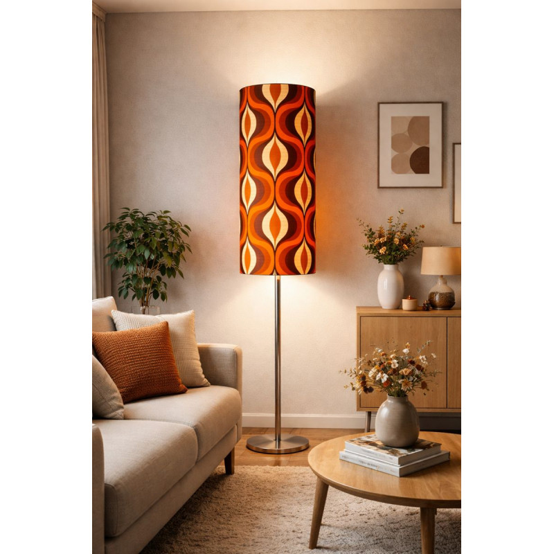 Lampshade Vyper H80 D35cm - vintage fabric