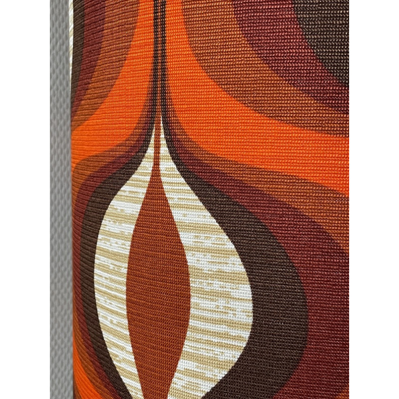 Abat-jour Vyper H80 D35 - tissu vintage 70's