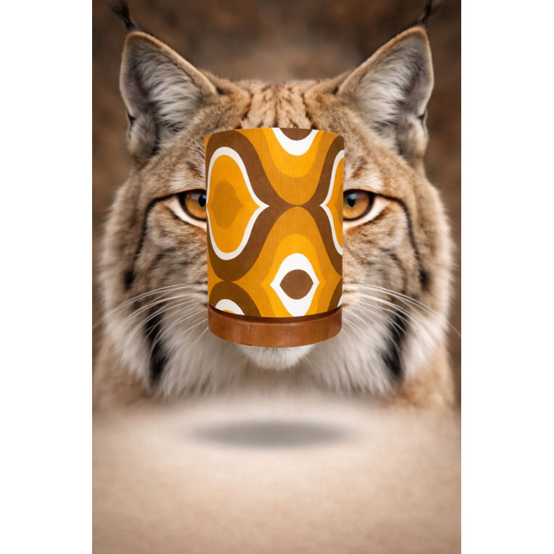 Lamp'angel Compas H30 D20 - tissu vintage