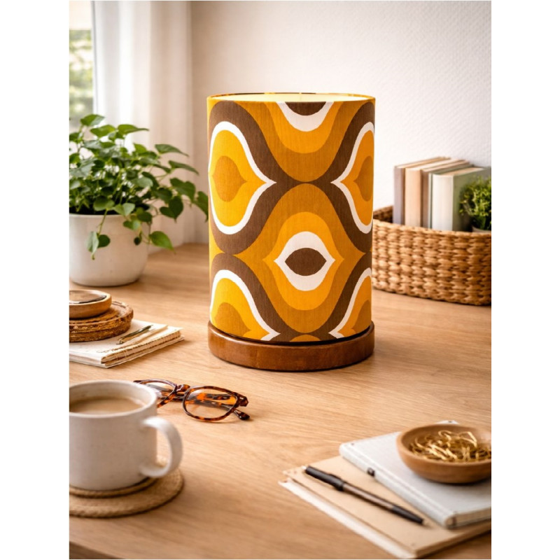 DeskLamp Lamp'angel Lynx H30 D20cm - mid-century fabric