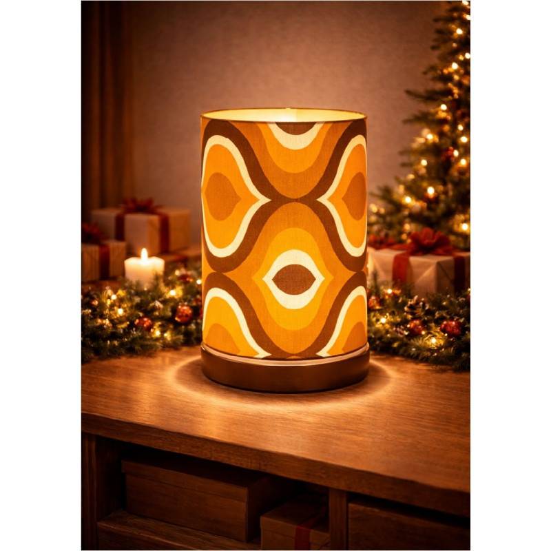 Lamp'angel Compas H30 D20 - tissu vintage