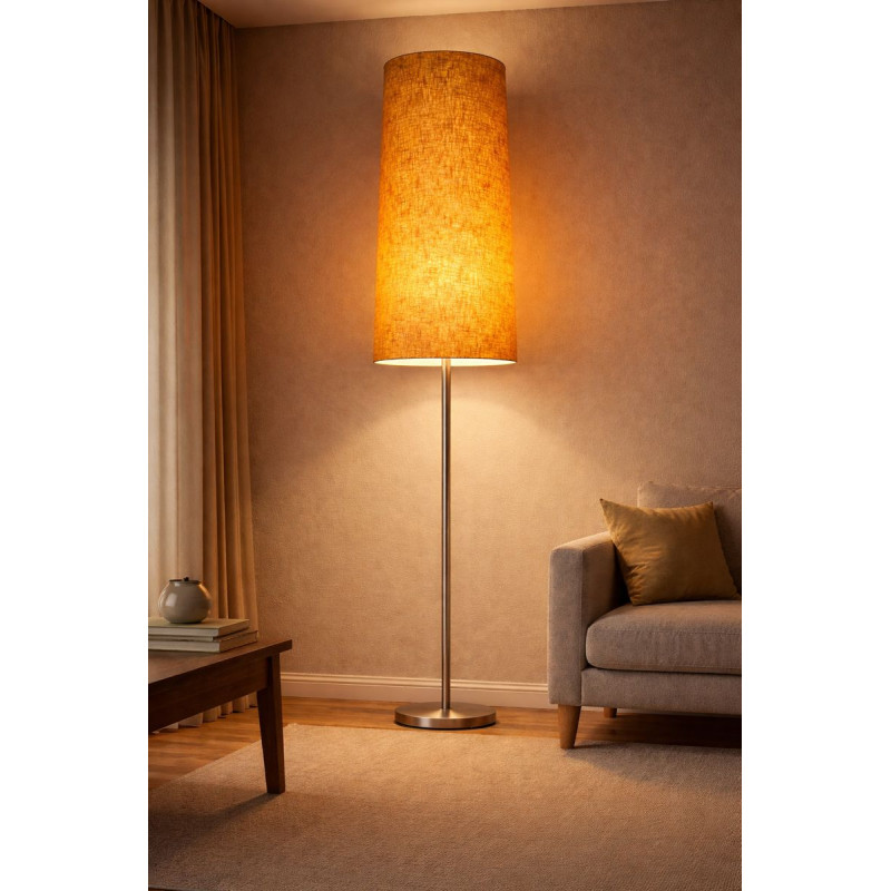 Abat-jour Ocre lin texturé H90 D40 d31