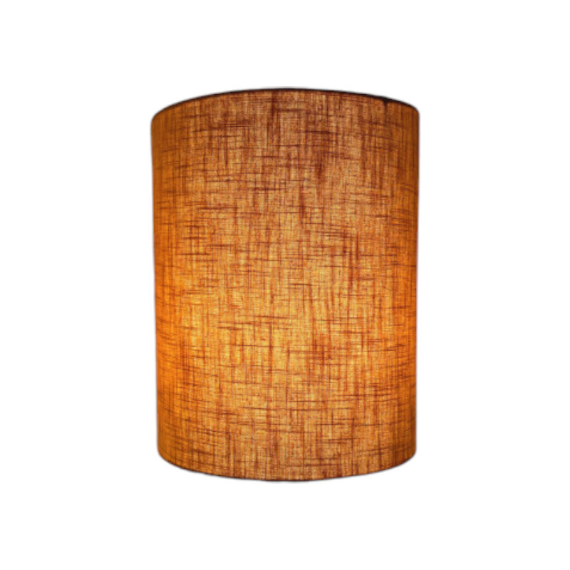 Lampshade linen ochre H23 D20cm - scandinave fabric