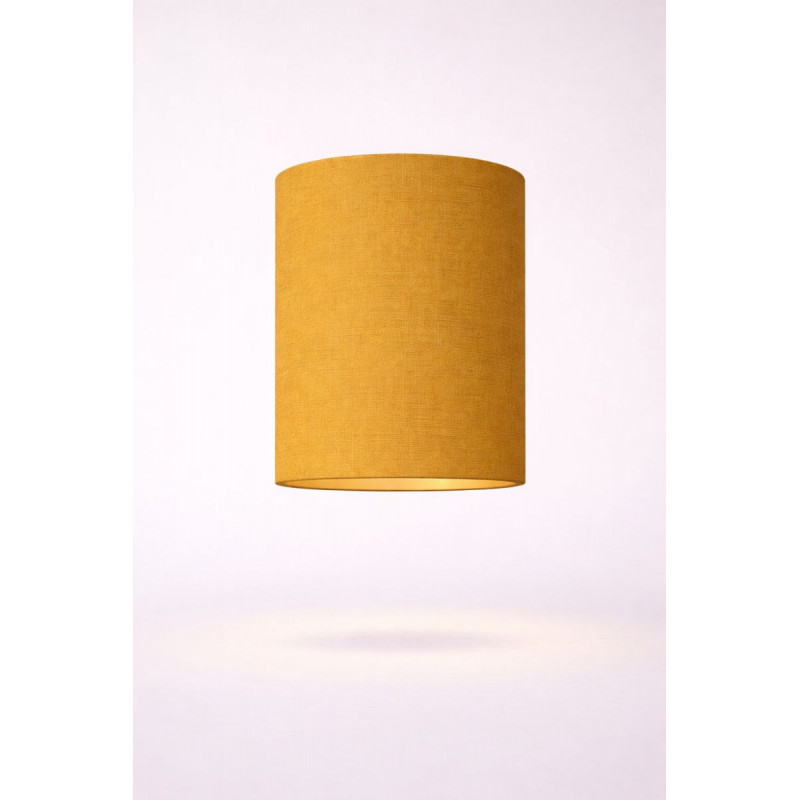 Abat-jour lin ocre H23 D20cm