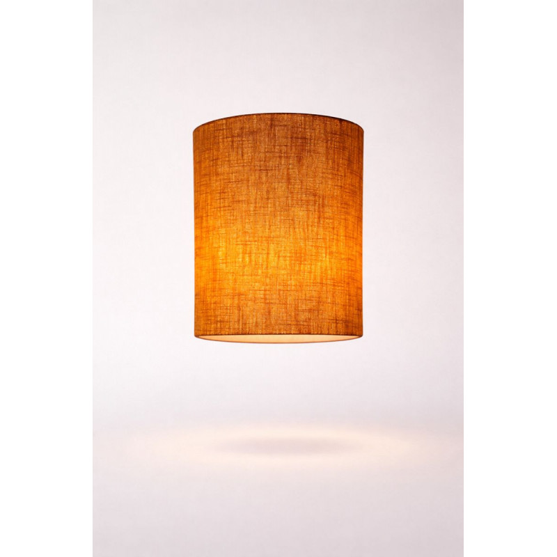 Lampshade linen ochre H23 D20cm - scandinave fabric