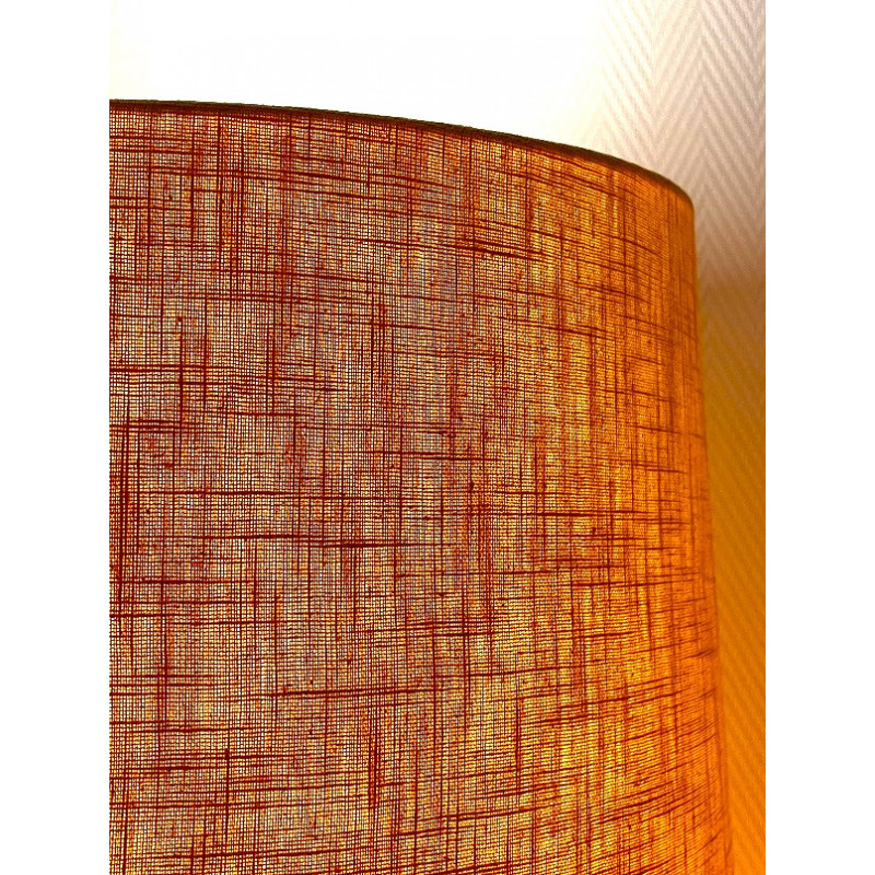 Lampshade linen ochre H23 D20cm - scandinave fabric