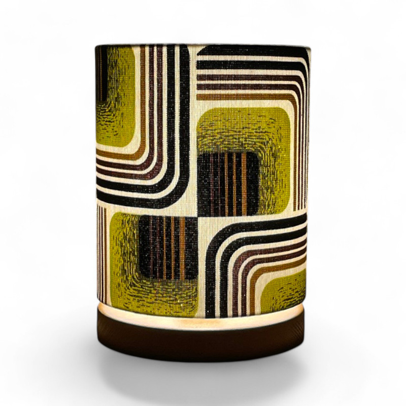 Desklamp Lamp'angel Tripoli green H28 D20cm - mid-century fabric