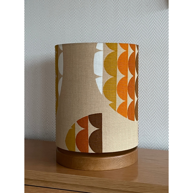 Desklamp Lamp'angel Galaxie light H28 D20cm - mid-century fabric