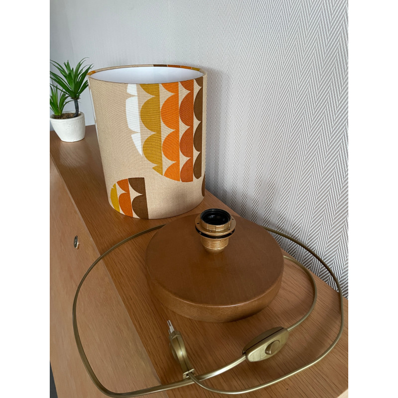 Desklamp Lamp'angel Galaxie light H28 D20cm - mid-century fabric