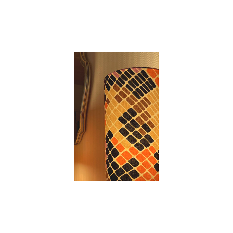 Lampshade Mosaic H60 D35cm - vintage fabric