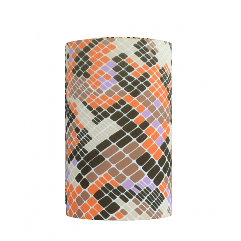 Abat-jour Mosaic H60 D35 - tissu vintage