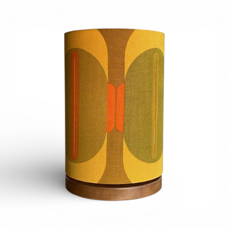 Desklamp Lamp'angel Saturne H39 D25cm - mid-century fabric