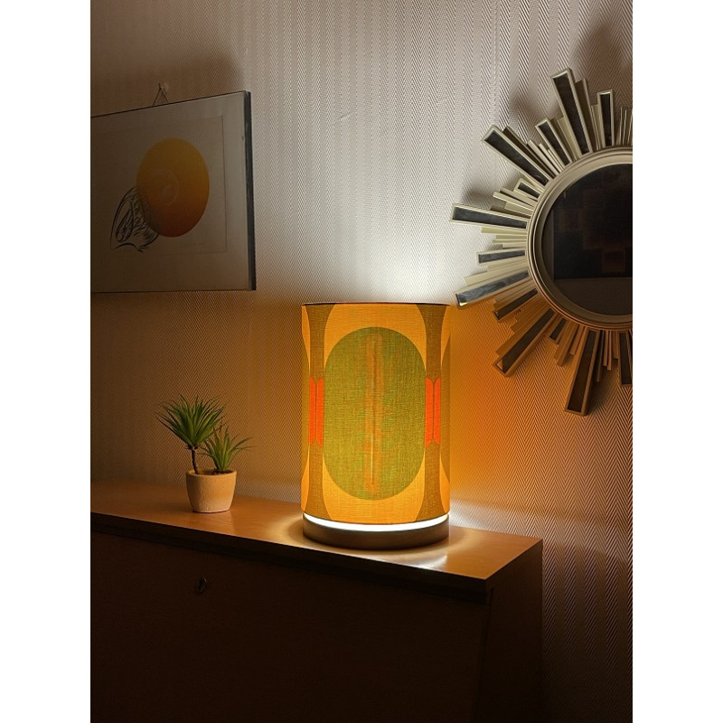 Desklamp Lamp'angel Saturne H39 D25cm - mid-century fabric