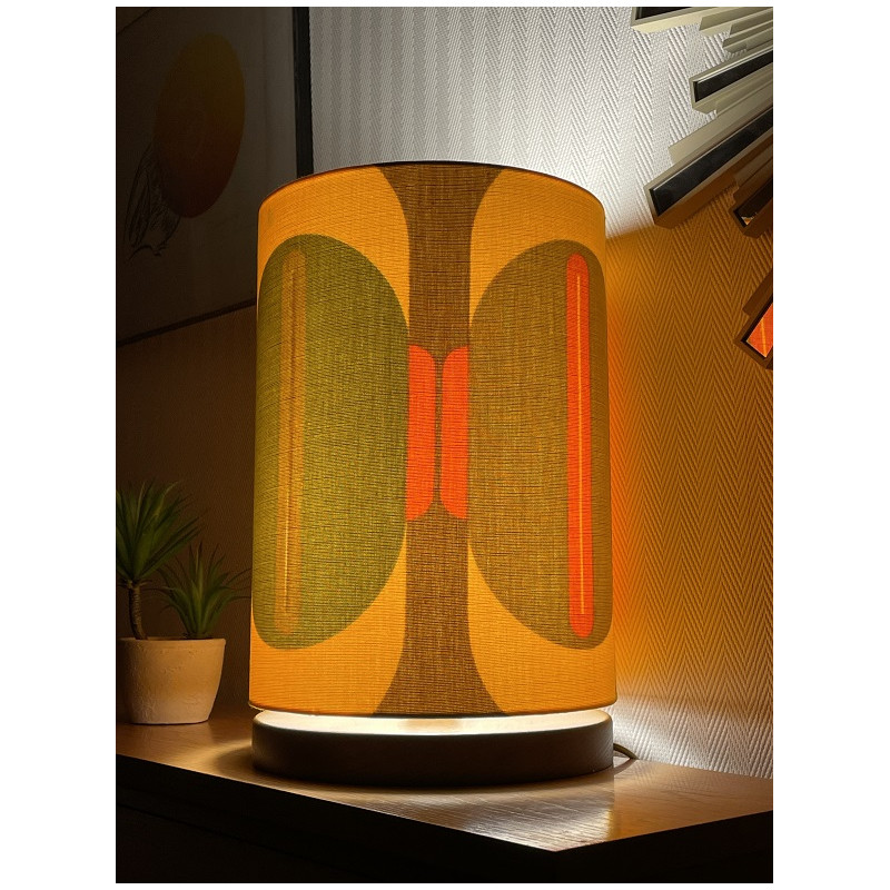 Desklamp Lamp'angel Saturne H39 D25cm - mid-century fabric