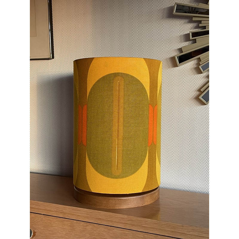 Desklamp Lamp'angel Saturne H39 D25cm - mid-century fabric