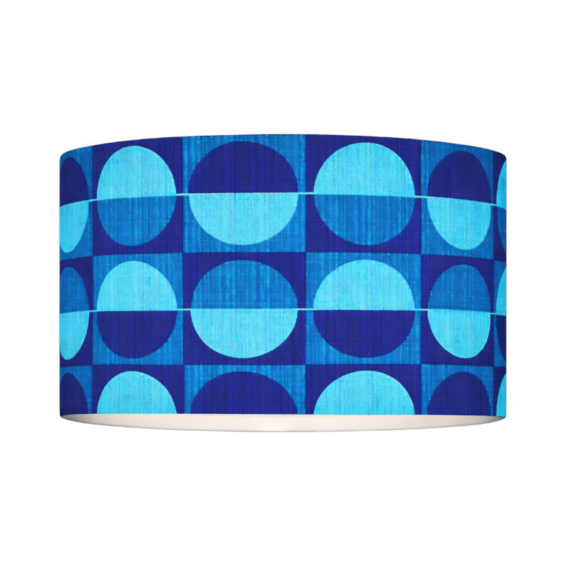 Lampshade Stockholm H31 D45cm- mid century fabric